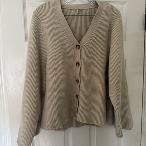Women's Beige Toteme Cardigan Sweater